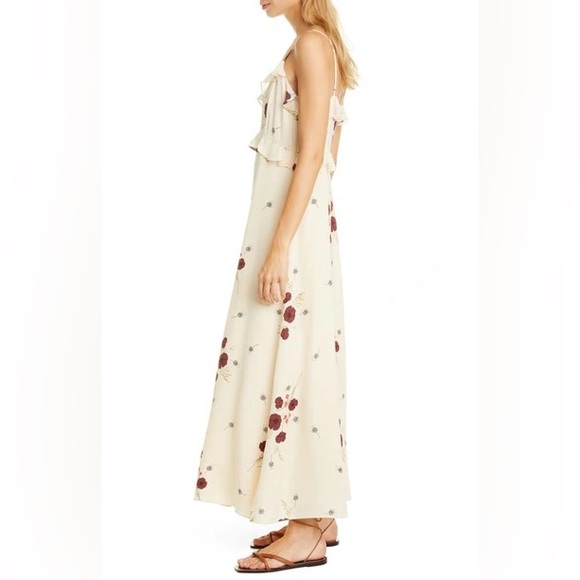 JOIE NWT Joie Cassiel Floral Ruffle Maxi Dress 6 - Picture 3 of 16